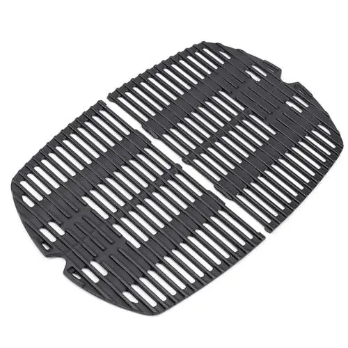Produktbild: MGiessca 7645 Grillrost für Weber Q200 Q220 Q260 Q2000 Q2200 Q2400 Gasgrills,27,3 x 38,9CM Gusseisen Grillrost Zubehör für Weber 7645 7583 65811 69935,2 Stück