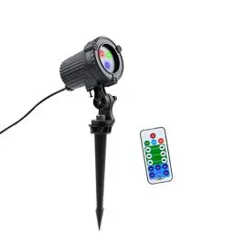 Produktbild: MHAZDZE LED Projektionslampe, IP65 wasserdicht, mit Fernbedienung, Outdoor Gartenprojektor, geeignet für den Außenbereich, Wanddekoration, Weihnachten, Partylicht