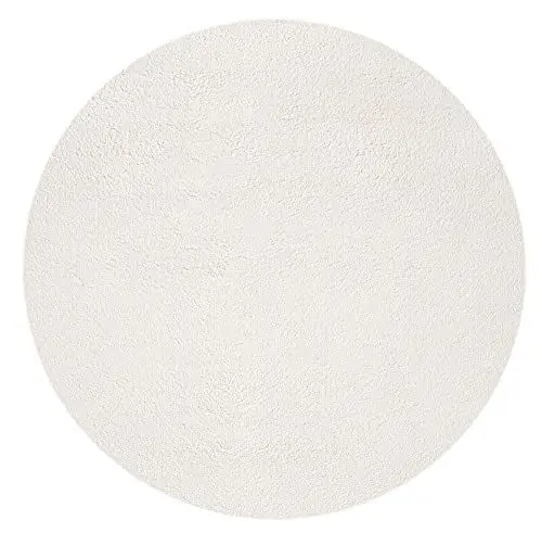 Produktbild: Mia's Teppiche Olivia Wohnzimmer/Schlafzimmer Teppich - waschbar - 120 cm Rund, Creme
