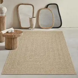 Produktbild: Mia´s Teppiche Soil - wetterfester In- und Outdoor Teppich im Natürlichem Jute-Look, wetterfest, geeignet für Terrasse und Garten, ca. 80 x 150 cm