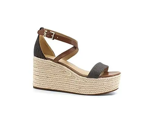 Produktbild: MICHAEL KORS Damen Serena Wedge Espadrille Moccasin, Braun, 39.5 EU
