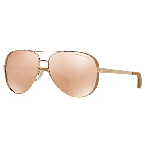 Produktbild: Michael Kors 0MK5004 1017R1 59 (MK17) Women's Rose Gold Taupe Chelsea Sunglasses