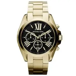 Produktbild: Michael Kors MK5739 Bradshaw Chronograph Uhr Damenuhr Edelstahl 100m Analog Chrono Datum Gold
