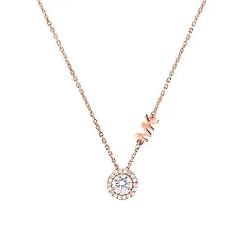 Produktbild: Michael Kors MKC1208AN791 Damen Collier Silber 925 Rose weiß Zirkonia 45 cm