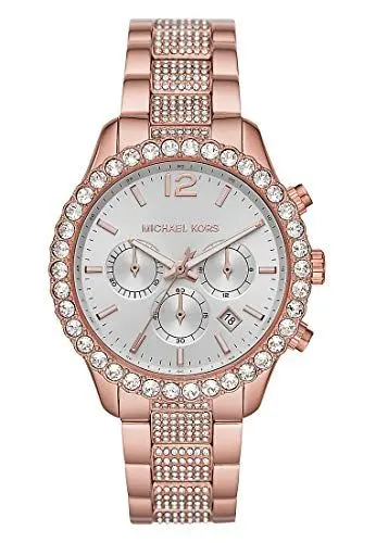 Produktbild: Michael Kors MK6791 Uhr Damenuhr Edelstahl Edelstahl 5 bar Analog Datum Rose