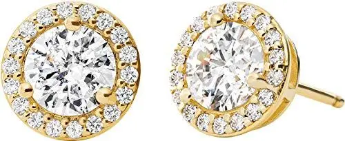 Produktbild: Michael Kors Ohrringe MKC1035AN710 Damen Ohrstecker Silber 925 Gold Zirkonia