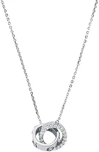 Produktbild: Michael Kors - Premium Halskette Silber Ton Sterlingsilber mit Kristall für Damen MKC1554AN040