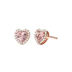 Produktbild: Michael Kors - PREMIUM Ohrringe Roségoldfarbenes Silber mit Kristall für Damen MKC1519A2791