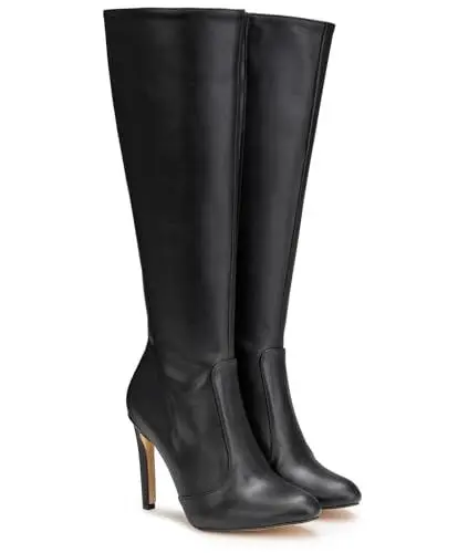 Produktbild: Michael Soul Donna - Klassische Stiletto Stiefel in schwarz matt Größe 44 EU