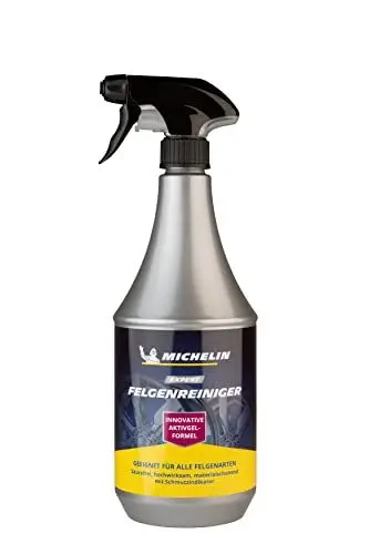 Produktbild: MICHELIN EXPERT Felgenreiniger 1L | Säurefreies Felgenreinigungsmittel für Alu-, Stahl- & Chromfelgen | Mit Farbindikator & Aktiv-Gel für effektive Felgenpflege | 1000 ml | Made in Germany