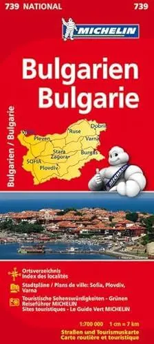Produktbild: Michelin Bulgarien: Straßen- und Tourismuskarte (MICHELIN Nationalkarten, Band 739)