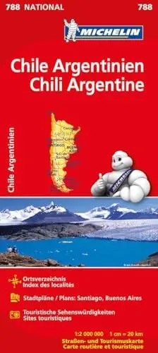 Produktbild: Michelin Chile Argentinien: Straßen- und Tourismuskarte 1:2.000.000 (MICHELIN Nationalkarten)