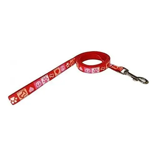 Produktbild: MICHI MICHI-G07 Hundeleine Paws Narrow, rot