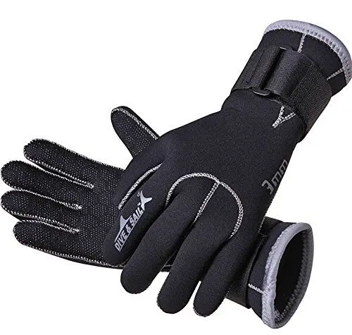 Produktbild: Micosuza Neoprenhandschuhe 3MM Damen Herren Wasserdicht für Tauchen Surf Schnorcheln Neopren Handschuhe Wassersport Tauchhandschuhe