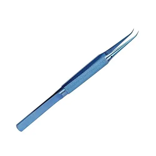 Produktbild: Micro Pinzette Ti-Legierung wissenschaftliche Ausbildung Mikroskop Flying Wire Pinzette Punkt 0,15 Mm Antimagnetische Pinzette für Elektronikreparatur Labormodellbau,Mikroskop