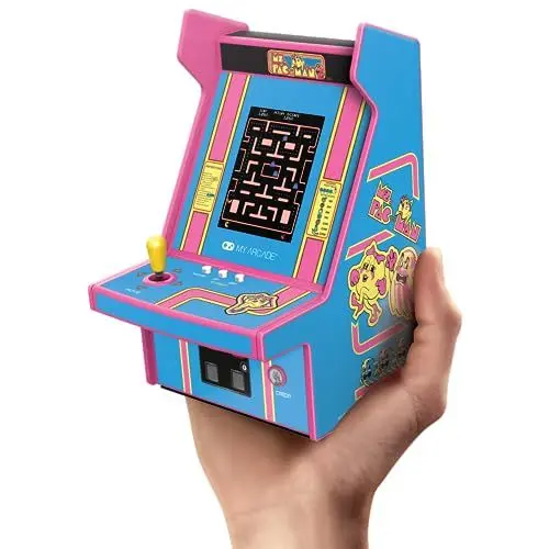 Produktbild: Micro Player PRO Ms. Pac-Man Retrogaming-Spiel 7 cm hochauflösender Bildschirm