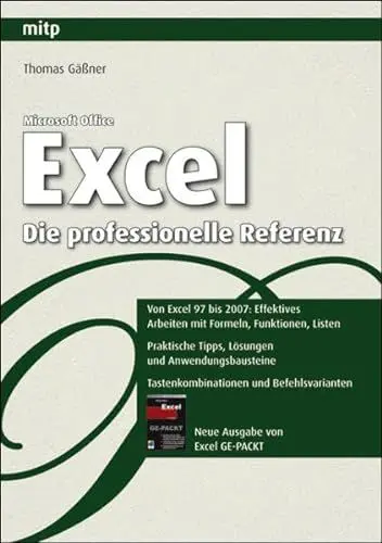 Produktbild: Microsoft Office Excel - Die professionelle Referenz (mitp Anwendungen)