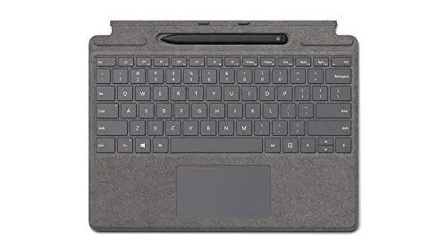 Produktbild: Microsoft Surface Pro X Signature Keyboard Platin im Bundle mit Slim Pen Schwarz