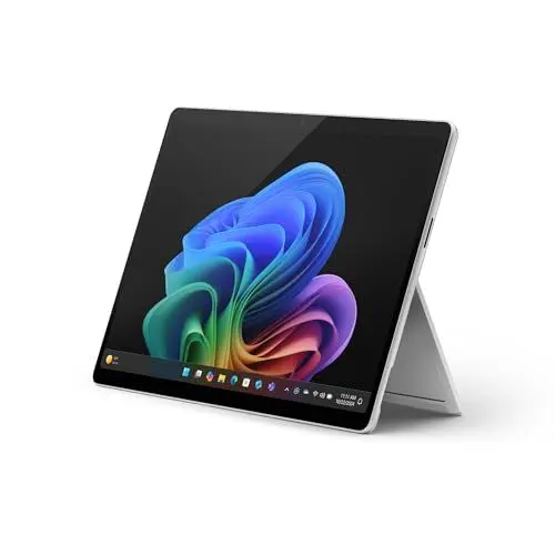 Produktbild: Microsoft Surface Pro | Copilot+ PC | 13” OLED Touchscreen | Snapdragon® X Elite (12 Kerne) | 16GB RAM | 512GB SSD | neuestes Modell, 11. Edition | Platin