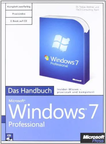 Produktbild: Microsoft Windows 7 Professional - Das Handbuch, m. CD-ROM