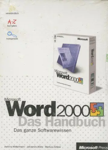 Produktbild: Microsoft Word 2000, Das Handbuch