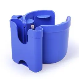 Produktbild: Micus - Getränkehalter Kinderwagen, becherhalter Kinderwagen, Cup Holder Kinderwagen, flaschenhalter Kinderwagen, handyhalterung Kinderwagen, Kinderwagen zubehör (2-in-1-Getränkehalter, Blau)