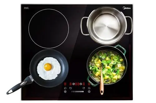 Produktbild: MIDEA Induktionskochfeld 60cm | SCHOTT CERAN® | Touch Slider Control | Timer | Power Boost | Kindersicherung & Restwärmeanzeige