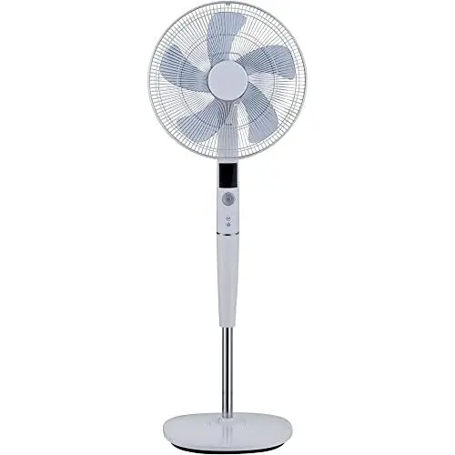 Produktbild: Midea FS40-15AR DC Motor Standventilator leise mit Fernbedienung,26 Geschwindigkeitsstufen,12 Stunden Timer,LED-Anzeige,3 Modi,80°Oszillationsfunktion,Ventilatorn mit Luftzirkulation