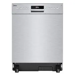 Produktbild: Midea Geschirrspüler Unterbau MDWEU1435XSS-W, 14 Maßgedecke, Spülmaschine 60 cm Teilintegrierbar mit WIFI, Extra Trocknung, 7 Programme, 47dB, 0-24h Startzeitverzögerung, Inox