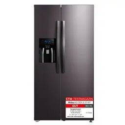Produktbild: Midea KS-DDX 6.32 WT Side-by-Side Kühl-/Gefrierkombination/ 178,8 cm Höhe/ 254 kWh/Jahr/No Frost/Dual Inverter Compressor/mit 3in1 Wasser-/Eisspender und Wassertank, Dark Inox