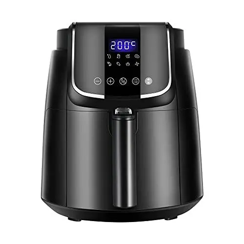 Produktbild: Midea MF-CN40C2 Heißluftfritteuse 4L, Ölfreie Airfryer 1500W, 8 Vorprogrammierte Kochmodi, 35-200℃, Backen, Braten, Grillen, Auftauen, Schüttelalarm, 60-Minuten Timer, 41 Rezepten, Spülmaschinenfest