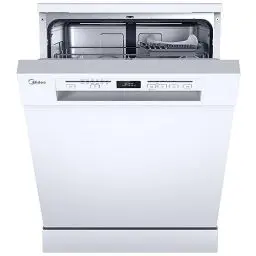 Produktbild: Midea SF 5.60NW14C Geschirrspüler 60cm Freistehend & Unterbaufähig, 14 MGD,Hygienepflege+, Zonenwäsche, 7 Programme, Spülmaschine 60 cm mit WIFI, Startverzögerung, Automatische Türöffnung,44 dB