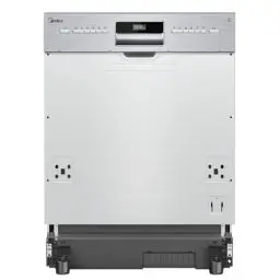 Produktbild: Midea SI 3.60N wi Geschirrspüler 60 cm Teilintegriert, 13 Maßgedecke, Halbintegrierter Spülmaschine mit WiFi, Extra Trocknung, 7 Programme, 49dB, 0~24 Startverzögerung - Inox