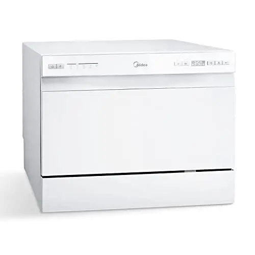 Produktbild: Midea ST 3.6F wi Tischgeschirrspüler, 6 Waschprogramme, Startzeitvorwahl, Extra Trockungs-Funktion, IOT-Steuerung, Mini Geschirrspüler, Ideal für Kleine Wohnungen, Weiß
