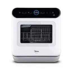 Produktbild: Midea ST 5.31 Mini Geschirrspüler 42cm freistehender Tischgeschirrspüler mit Wifi Control Spülmaschine 7 Programme 3 Maßgedecke Touch, 58 dB, mit/ohne Wasseranschluss benutzbar, Weiß