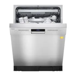 Produktbild: Midea SU 7.35X14BS Geschirrspüler 60cm Unterbau, 14 Maßgedecke Spülmaschine Teilintegrierbar mit WiFi, Extra Trocknung, 8 Programme, 42dB, 1-24h Startzeitverzögerung, Inox