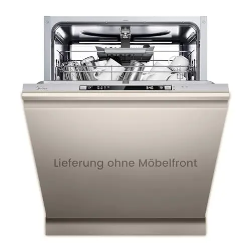 Produktbild: Midea SV 5.14K14C Geschirrspüler Vollintegriert 60cm, 14 Maßgedecke, Spülmaschine Unterbaufähig mit WIFI, 8 Programme, 44 dB, Automatische Türöffnung, 0-24H Startverzögerung, Inox