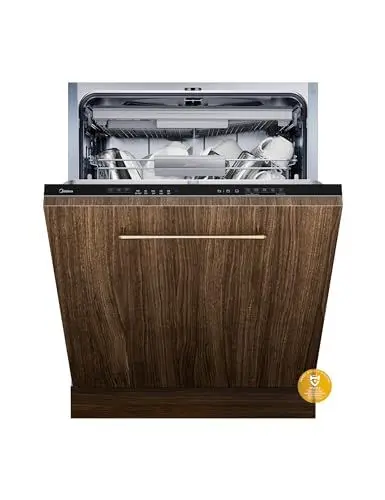 Produktbild: Midea SV 7.03M14B Spülmaschine Vollintegriert 60 cm,14 MGD, Besteckschublade, Hygienepflege+, Einbaugeschirrspüler mit WIFI, 7 Programme, 42dB, Dualzone Wash, Extra Trocknen, Vollwasserschutz