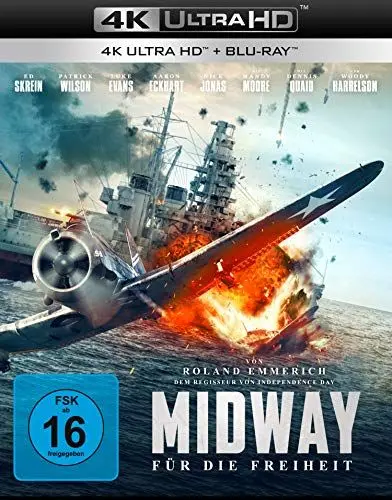 Produktbild: Midway – Für die Freiheit (4K Ultra HD) + (Blu-ray)