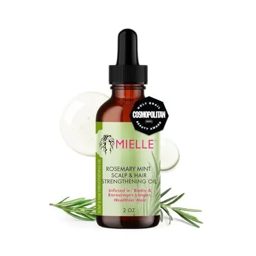 Produktbild: Mielle Organics Mielle Rosemary Mint Kopfhaut- und Haarstärkungsöl für gesundes Haarwachstum, 2 oz 59 ml