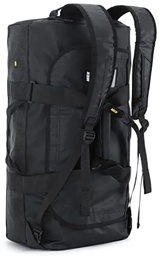 Produktbild: MIER Sporttasche Herren Wasserresistente Reisetasche groß Heavy Duty Convertible Sportrucksack mit Rucksackgurten und Schuhfach für Fitnessstudio, Sport, Reisen, Duffle Bag
