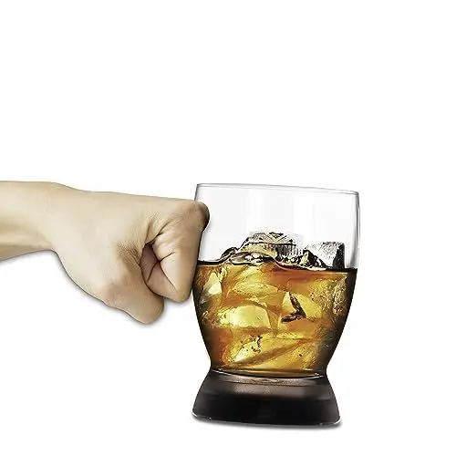 Produktbild: Mighty Mug Whiskyglas-Set 2 Stück aus Kunststoff in der Farbe Transparent mit Smartgrip-Technologie 443ml, MM1134