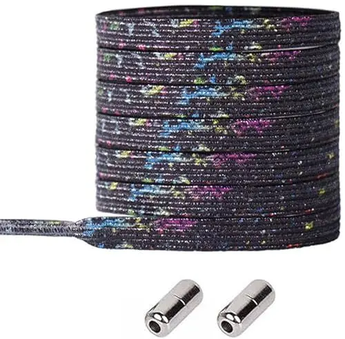 Produktbild: MIHUTU Elastische Schnürsenkel, Schnürsenkel ohne binden kinder, Elastische Schnürsenke Gummi mit Metallkapseln, 100CM