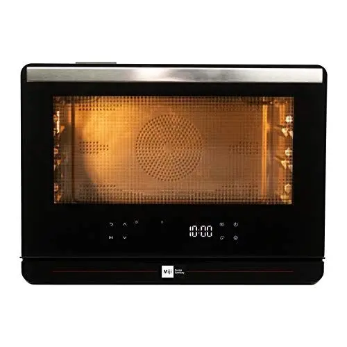 Produktbild: Miji Dampf-Backofen mini,25 Liter,2000Watt,Wassertank 1,2Liter,30-230 Grad,Dampfgarer,Grillbackofen,Backofen mit Unterhitze & Heißluft, 40 Programme - 24 Monate Garantie