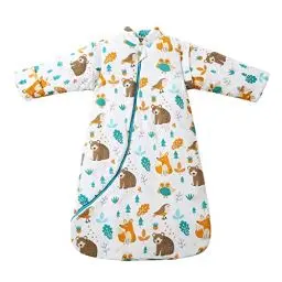 Produktbild: MIKAFEN Baby Winter schlafsack Kinder schlafsack 3.5 Tog Schlafsaecke aus Bio Baumwolle Verschiedene Groessen von Geburt bis 4 Jahre alt (L:Höhe 90cm-105cm/24-48Monate, Tierwelt)