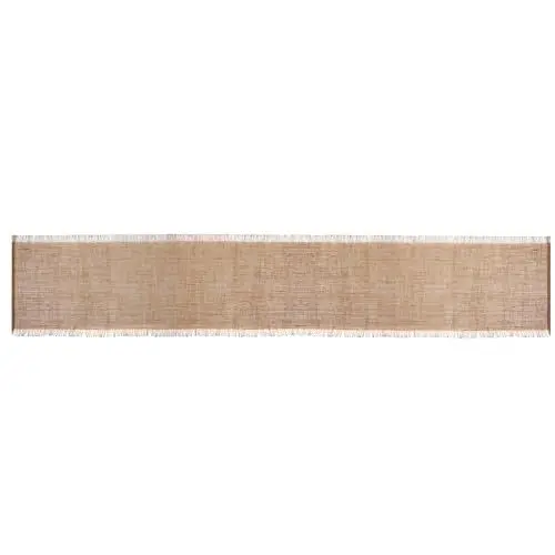 Produktbild: Mikasa Jutetischläufer, Beige Tischläufer für entspanntes Dinieren, 230 x 33cm | Schützende Tischdecke mit ausgefranster Verzierung