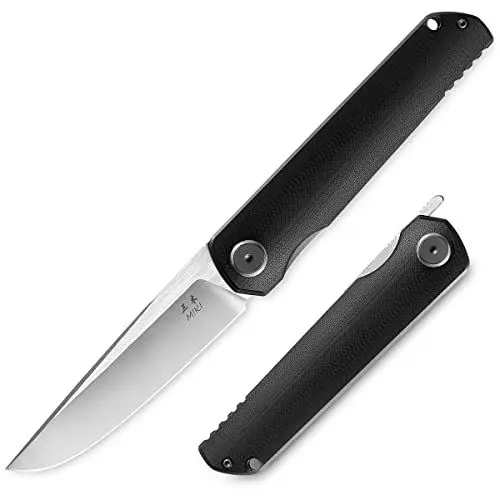 Produktbild: Miki Camping Pocket Folding Japanese Folding Knife,G10 Handle, w/ D2 Steel Blade, Camping Outdoor Fishing And Everyday Carry, EDC Knife