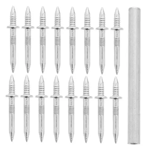 Produktbild: Mikikit 101st Keine Nagelspur Winzige Nägel Sicherheitsschrauben Metallnägel Fertig Nägel Kleine Nägel Nagelsortiment Jeansflicken Zum Aufbügeln Stahlnägel Nägel Hardware Silver Eisen