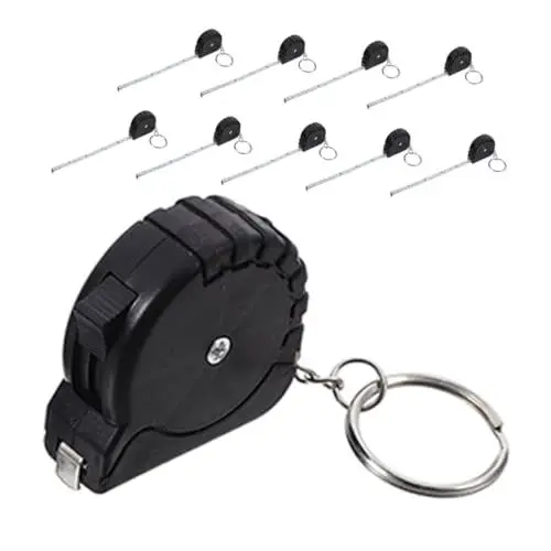 Produktbild: Mikikit Mini-maßband Schlüsselanhänger 10er Set Tragbares Maßband Mit Einziehbarem Design Für Schnelle Messungen
