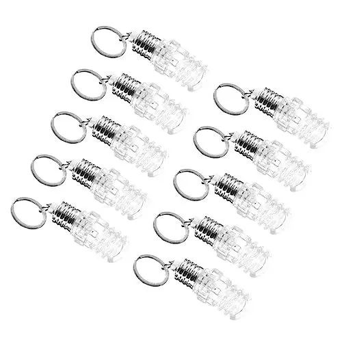 Produktbild: Mikikit 10st Licht Lampe Schlüsselanhänger Led-glühbirnen Schlüsselanhänger Mit Mini-glühbirne Led-taschenlampe Taschenlampenbirnen Led-ballonlicht Campingparty Einzigartig Mini-licht